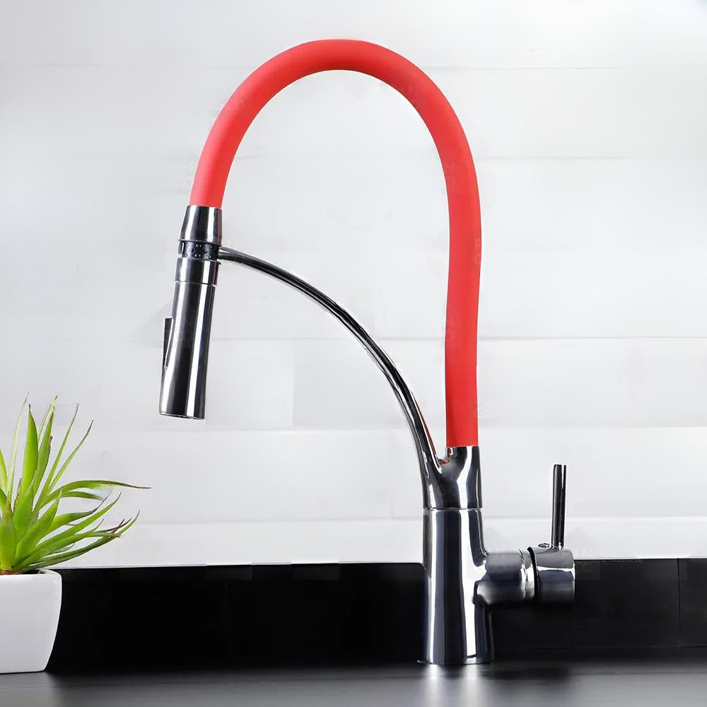 Amg Group Torneira Monocomando Para Cozinha Gourmet Fria Pull Down