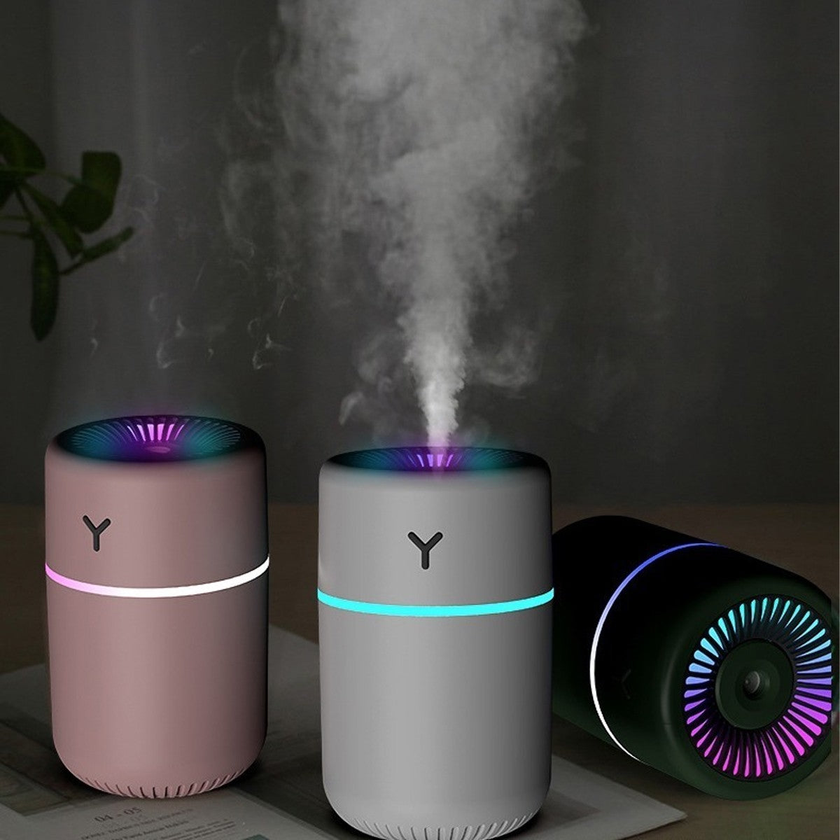 Mini Umidificador De Ar Purificador E Aromatizador Ambiente Difusor Climatizador