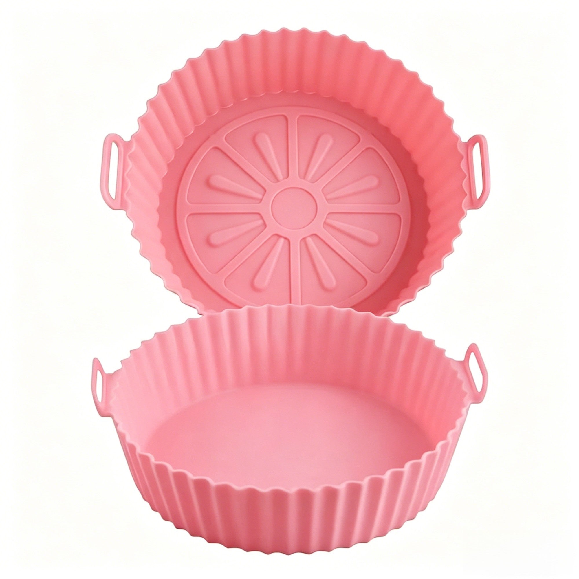 Cesto de Silicone Reutilizável para Airfryer, Bandeja de Silicone para Assar, Mo