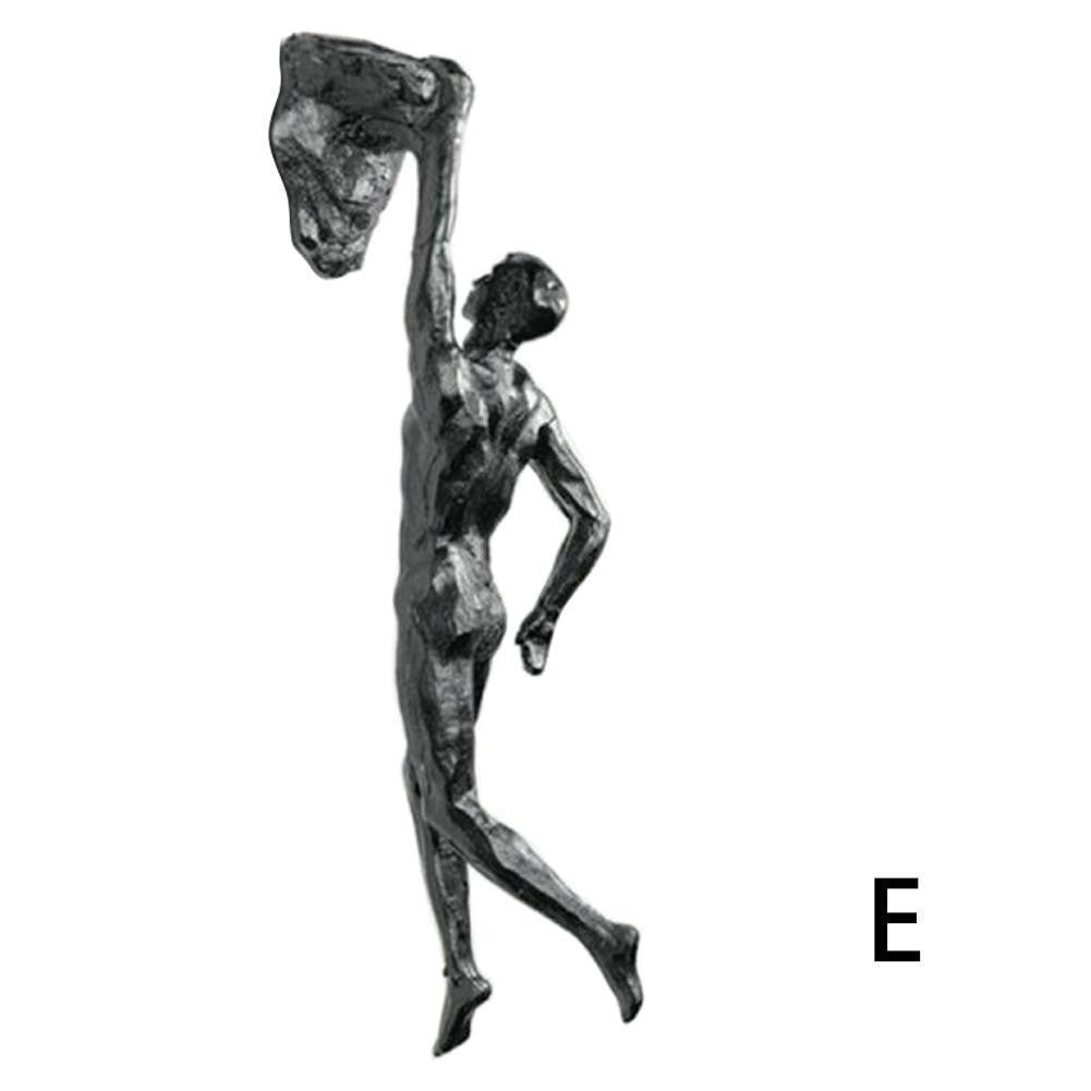 Atleta Escalada Resina Fundo De Parede Pendurado Decoração, Escultura Estátua, F