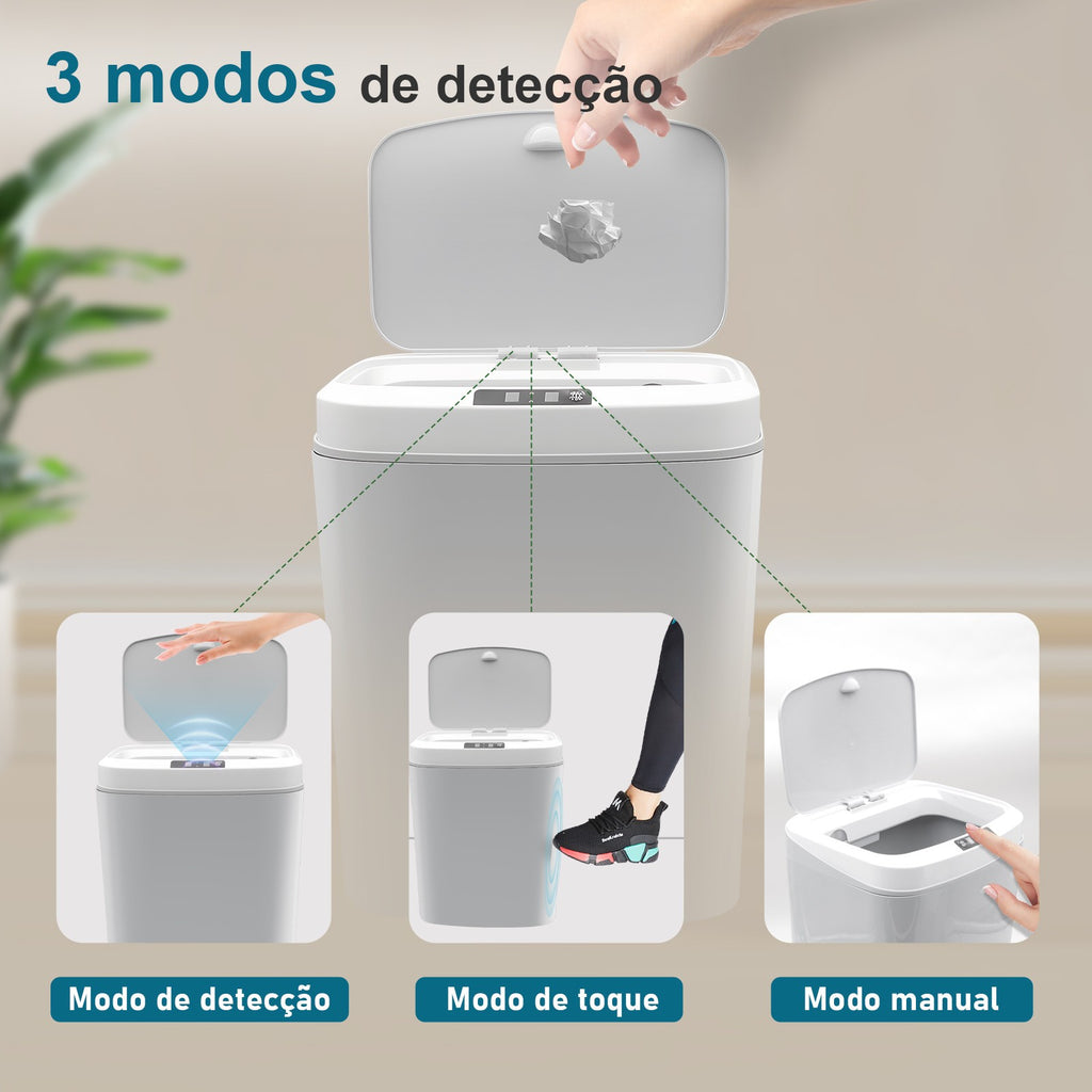 lixeira inteligente,lixeira sensor automático,lixeira banheiro,lixeira inteligen