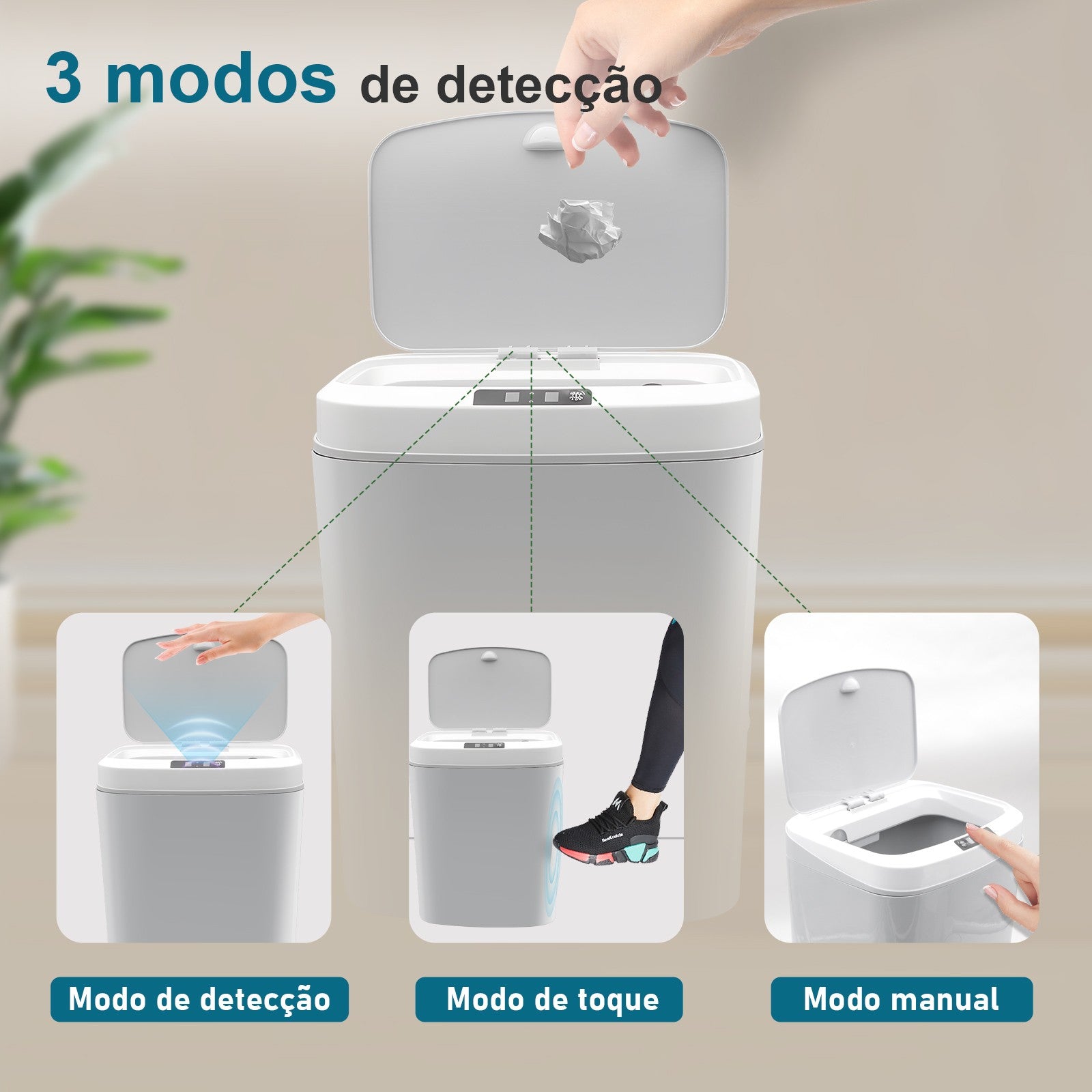 lixeira inteligente,lixeira sensor automático,lixeira banheiro,lixeira inteligen
