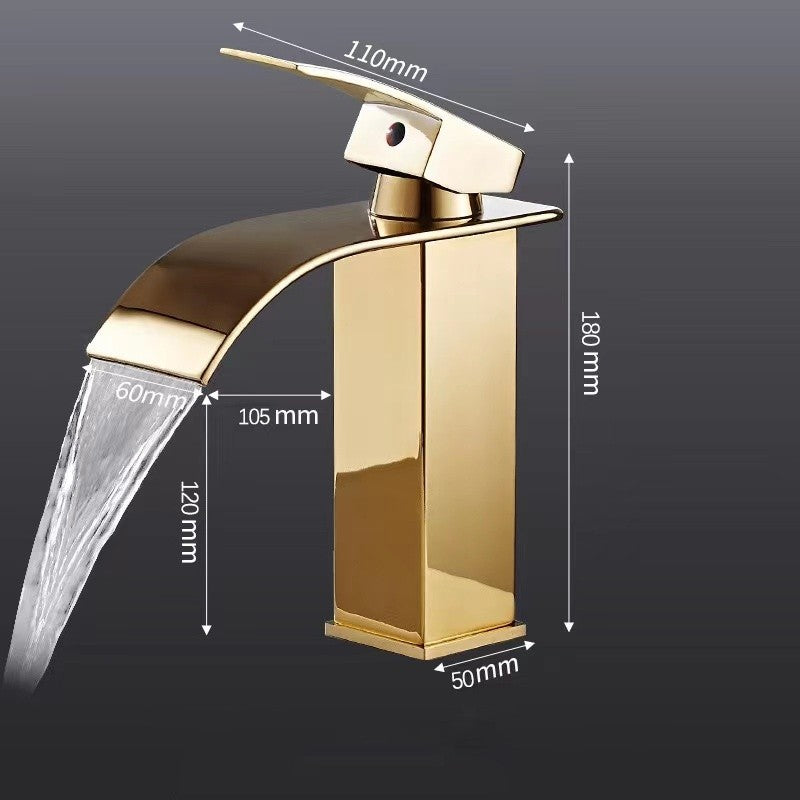Torneira de Cozinha Moderna Cascata Bico Curvo Dourado Envio Rápido São Paulo