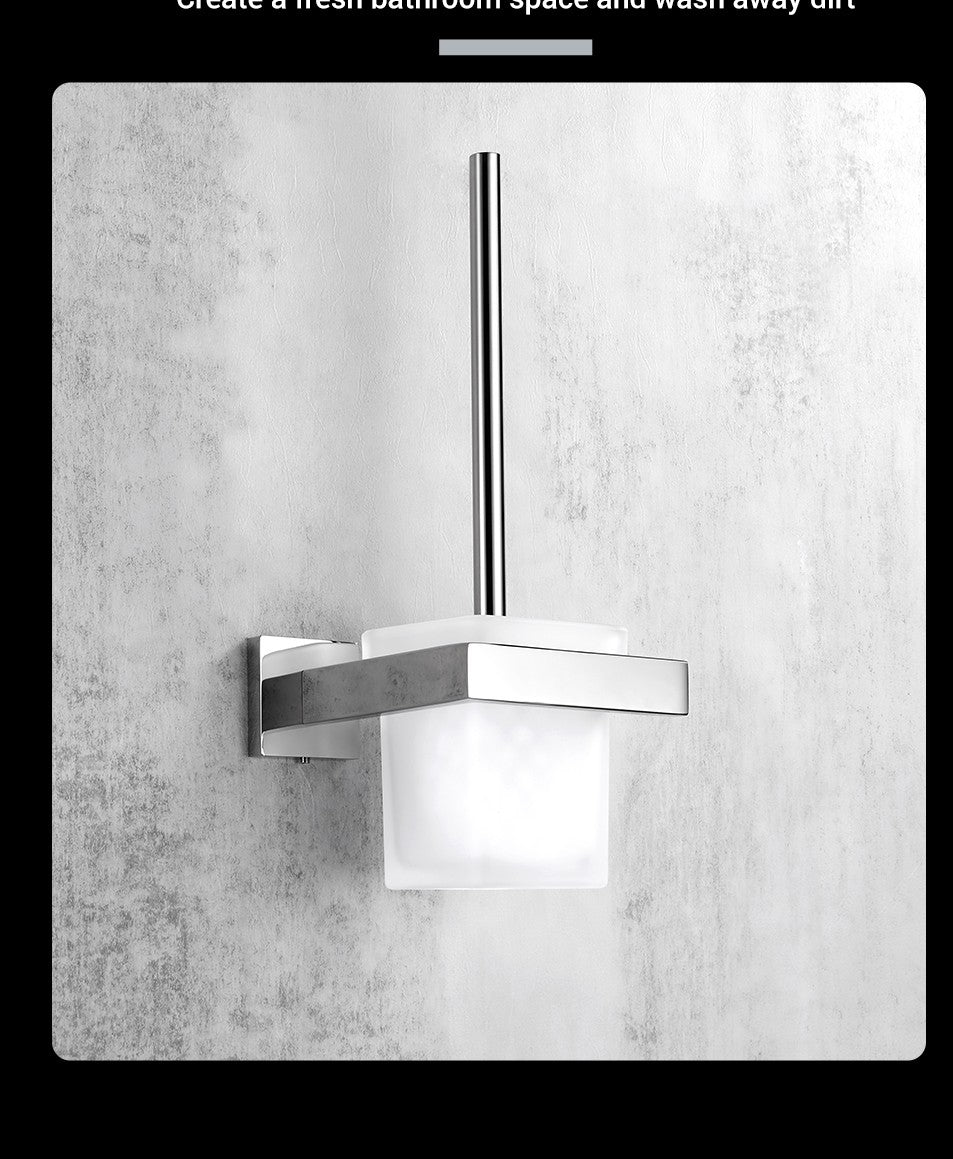 Polido chrome wall-mounted aço inoxidável roupas gancho suporte de papel higiêni