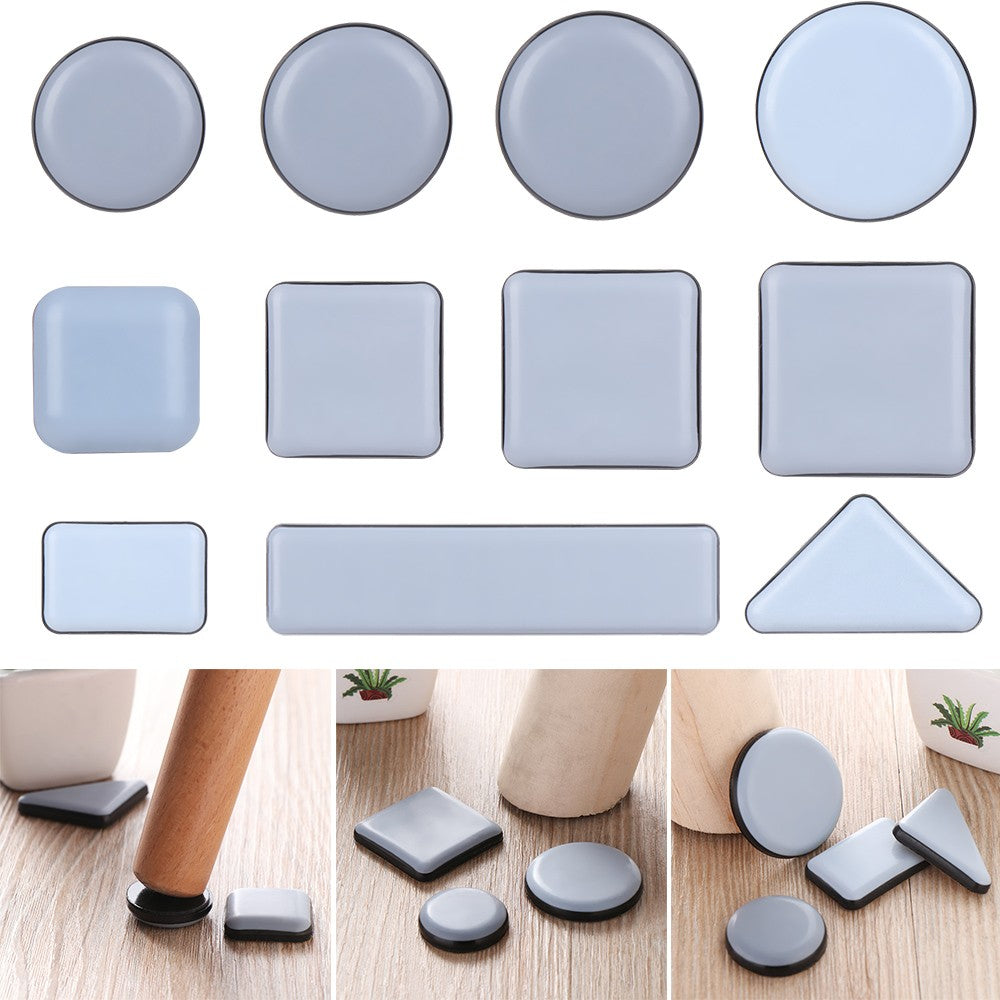 Anti-abrasão Móveis Leg Slider Pads, protetor de chão, fácil mover, mesa pesada,