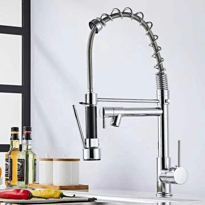 Torneira de Cozinha Gourmet Monocomando Premium, Pulverizador Removível, Instala