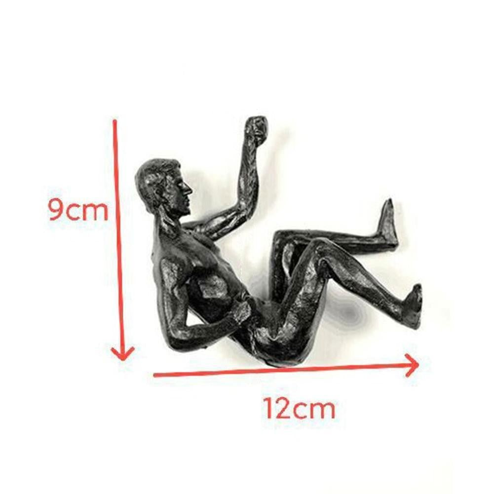 Atleta Escalada Resina Fundo De Parede Pendurado Decoração, Escultura Estátua, F