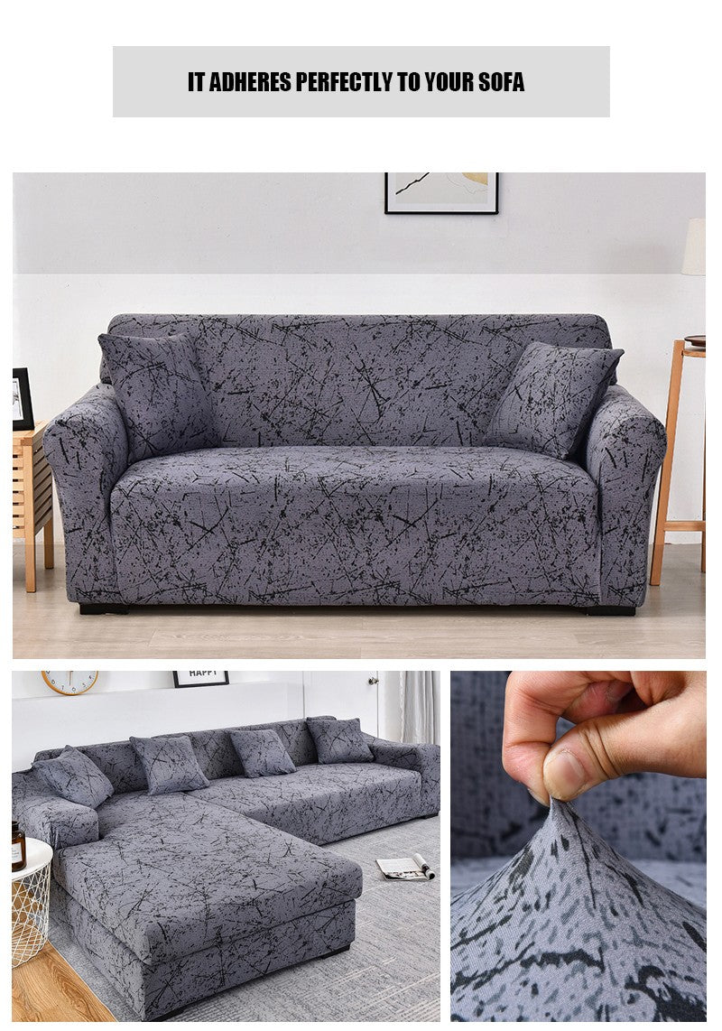 Capa de Sofá Elástica Coolazy em Estampa Xadrez para Sala de Estar, Capa para So
