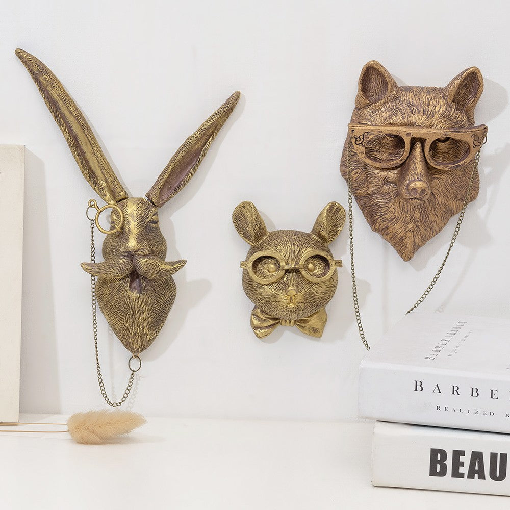 Decoração da arte da parede decoração cabeça de veado parede pendurado decoração
