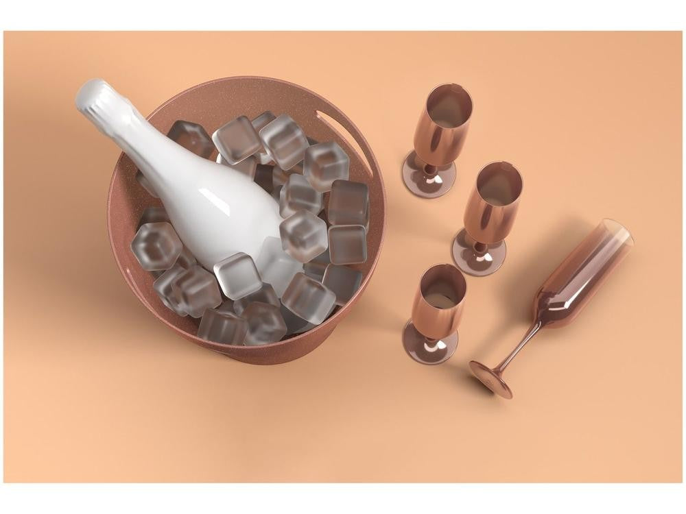 Jogo de Taças para Espumante 160ml 5 Peças Coza
