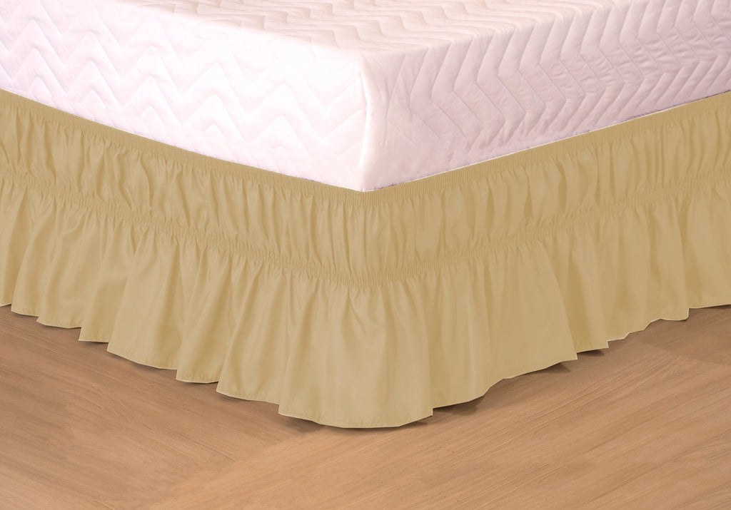 Saia para cama box Colchobox Ajustavel Elasticada Solteiro Casal Queen Avelã