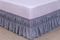 Saia Para Cama Box Colchobox Elasticada Ajustavel Solteiro Casal Queen Cinza (5700)