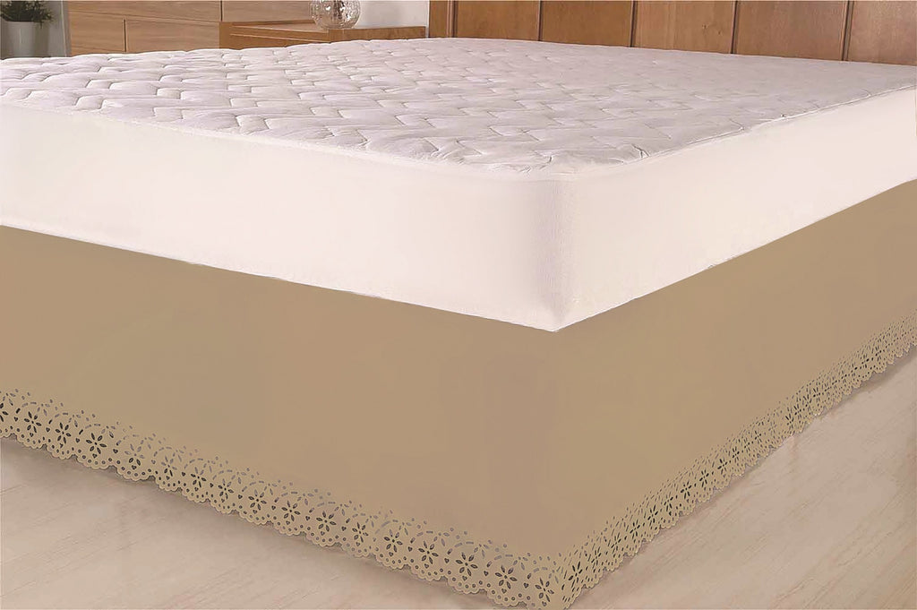 Saia Para Cama Box Colchobox Ajustavel Riollen Solteiro Casal Queen avelã (63)