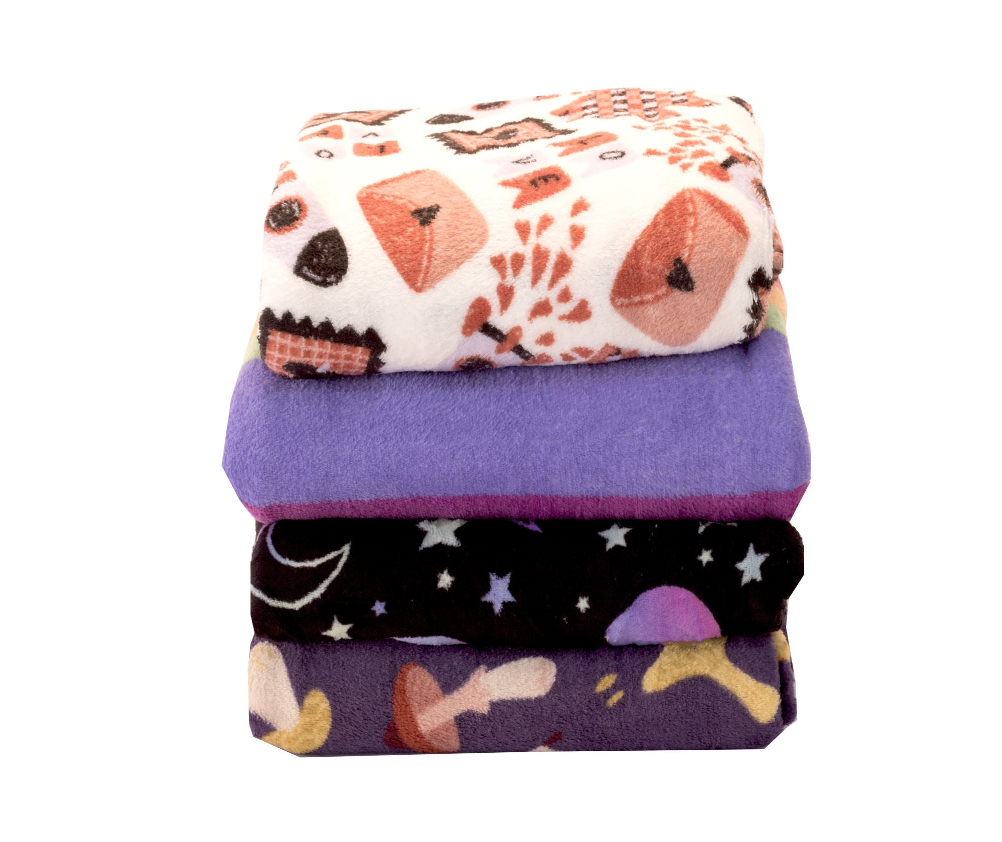 KIT MANTA SOFT ESTAMPADA 03 PÇS CASAL PADRÃO (5657)