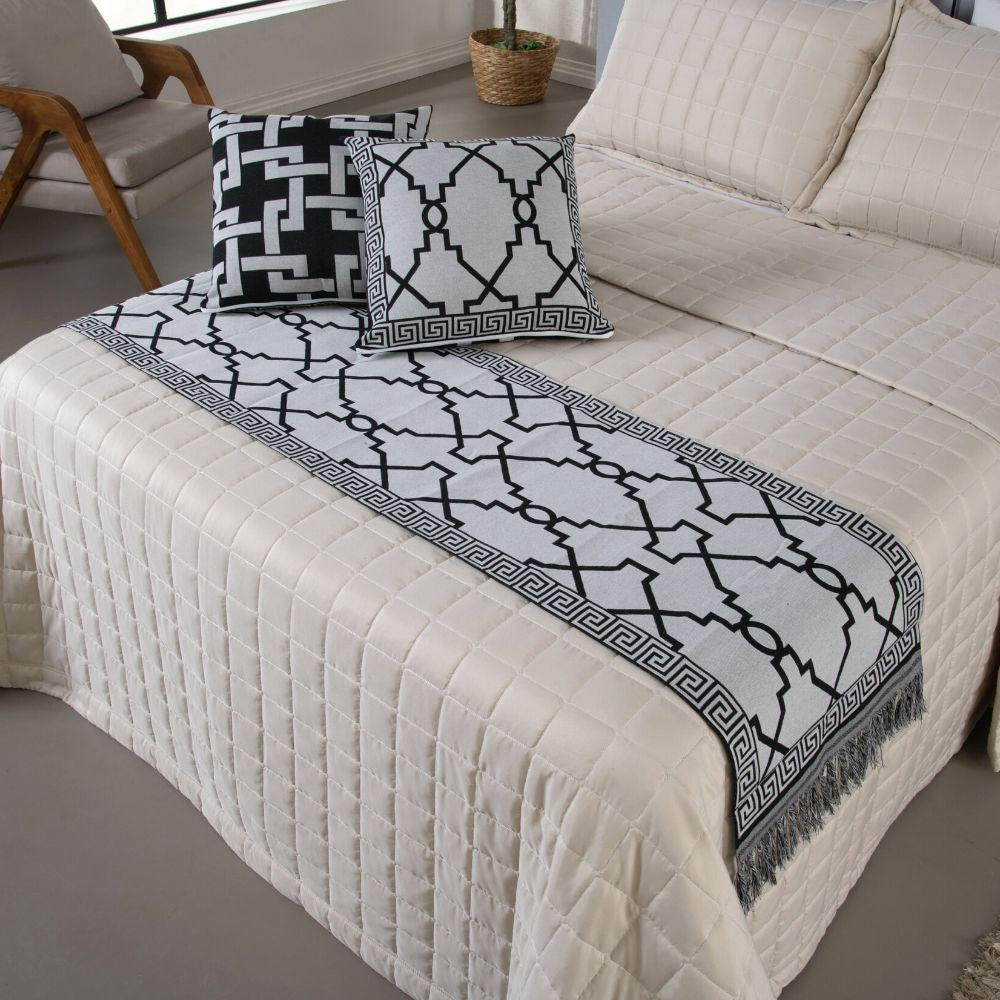 Kit Peseira Grécia 5 Peças Queen 60% Algodão / 40% Poliéster Tecido Jacquard Aco