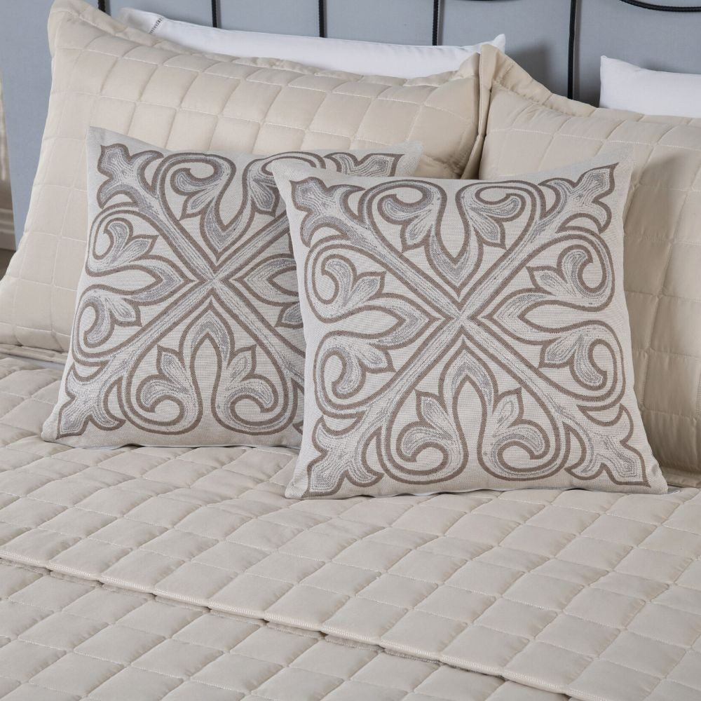 Kit Peseira Grécia 5 Peças Queen 60% Algodão / 40% Poliéster Tecido Jacquard Aco