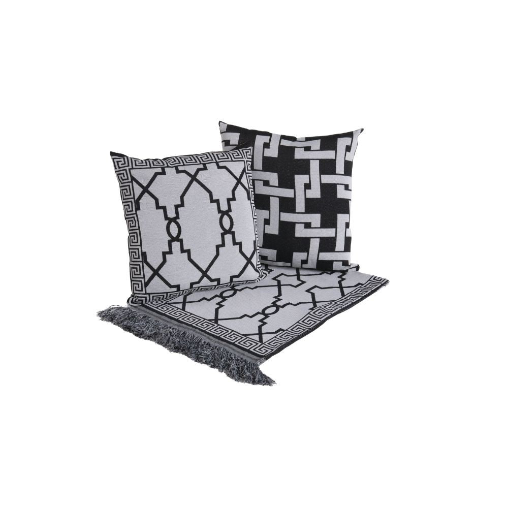 Kit Peseira Grécia 5 Peças Queen 60% Algodão / 40% Poliéster Tecido Jacquard Aco
