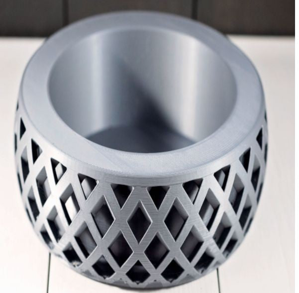 Vaso Decorativo para Cactus e Suculentas Cor: Cinza