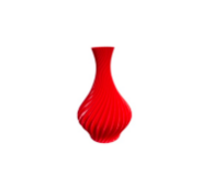 Vasos para Plantas Artificais - Jarro Espiral Decoração Sala Cor:vermelho
