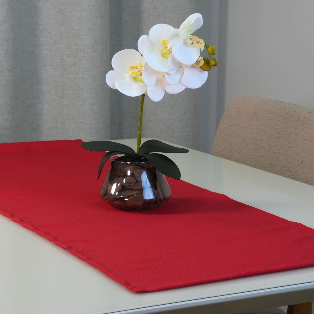 Caminho Trilho de Mesa Basic 1 Peça 1,30m x 40cm 100% Poliéster Tecido Oxford -