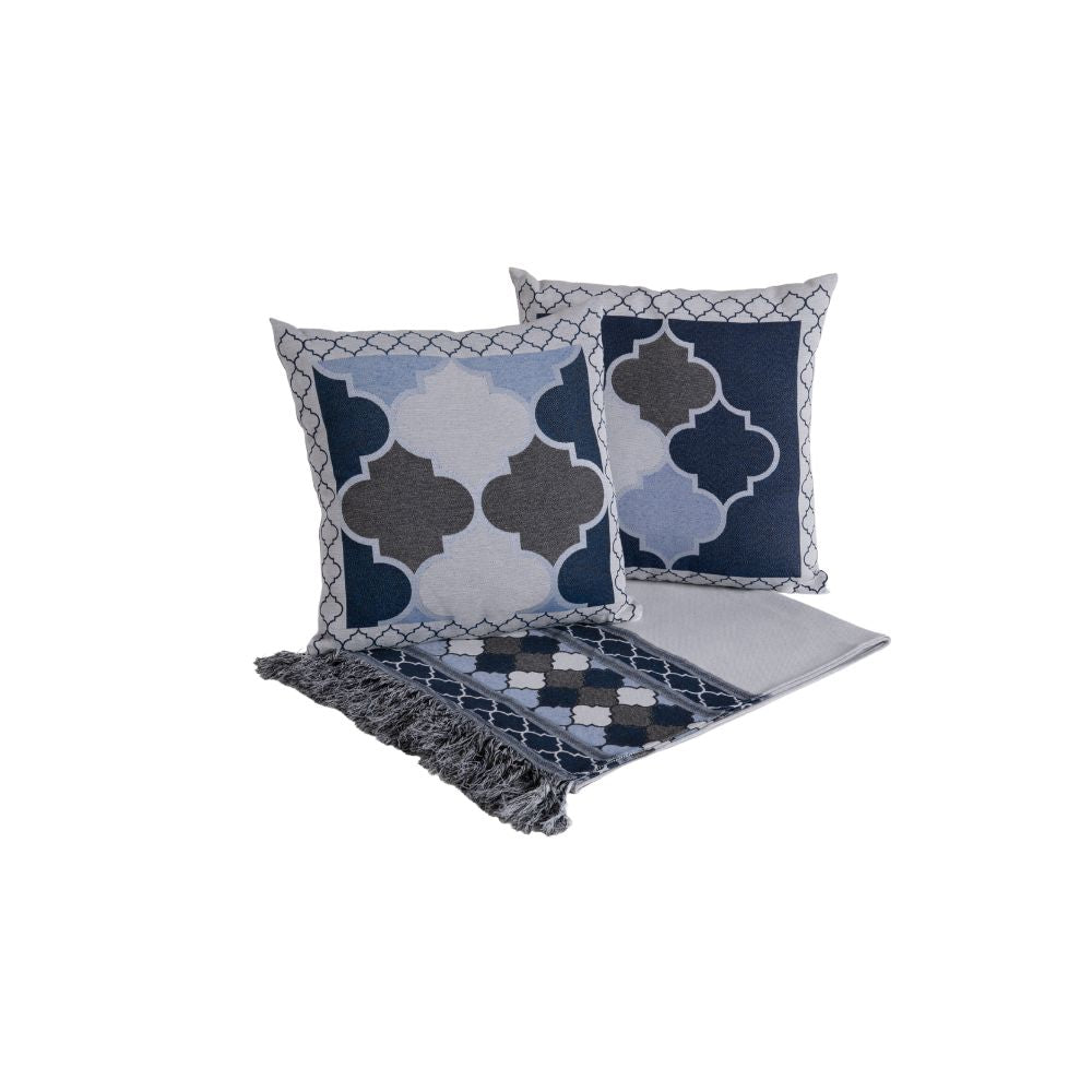 Kit Xale para Sofá Grécia 5 Peças 1,35m x 1,35m 60% Algodão / 40% Poliéster Jacq
