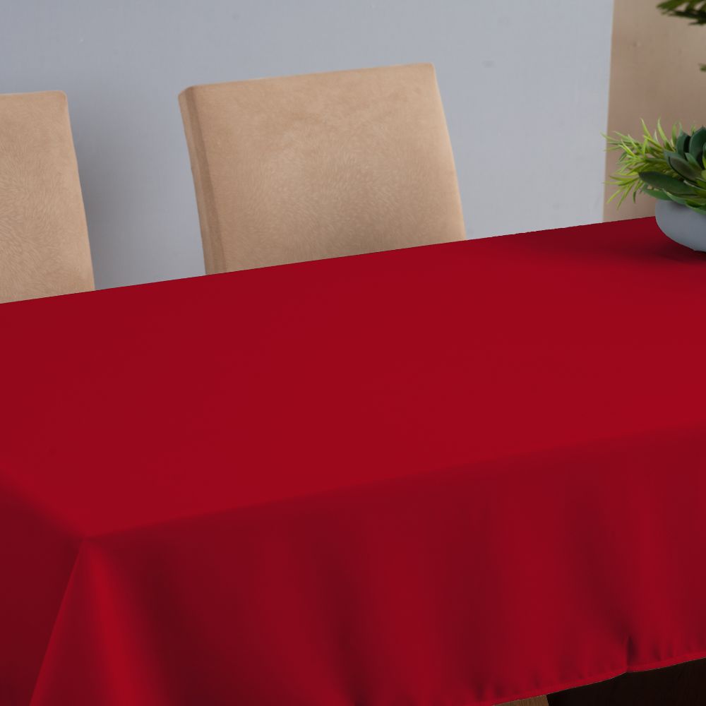 Toalha de Mesa Basic 1 Peça 2,00m x 1,40m 6 Lugares 100% Poliéster Tecido Oxford