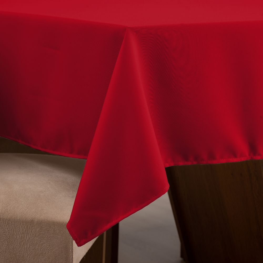Toalha de Mesa Basic 1 Peça 2,00m x 1,40m 6 Lugares 100% Poliéster Tecido Oxford