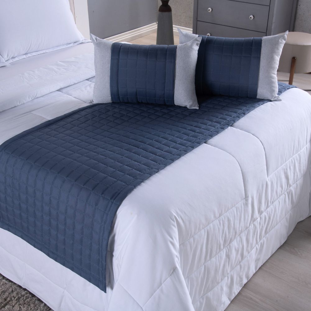 Kit Peseira de Cama Copacabana 5 Peças King 100% Poliéster Micropercal 300 Fios