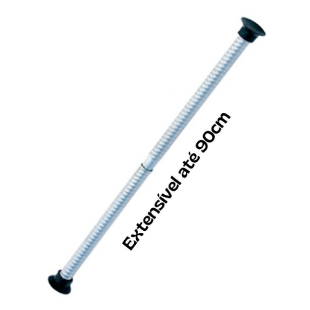 Suporte Extensível Para Cortina de Box